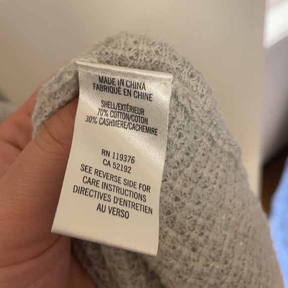 Helmut Lang for Intermix Gray Light Poncho Sweater - Picture 6 of 7